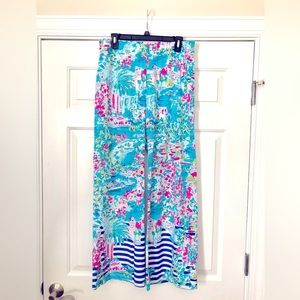 Lilly Pulitzer Bal Harbour Palazzo Pants in Postcards From Positano Print